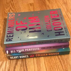 Colleen Hoover 3 Book Bundle — Reminders of Him, All Your Perfects, Heart Bones
